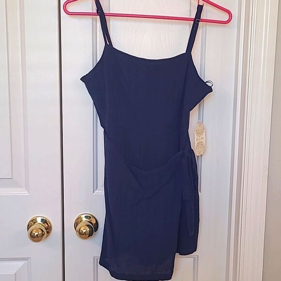 Altar'd State Pants - Altar'd State Navy Mini Romper